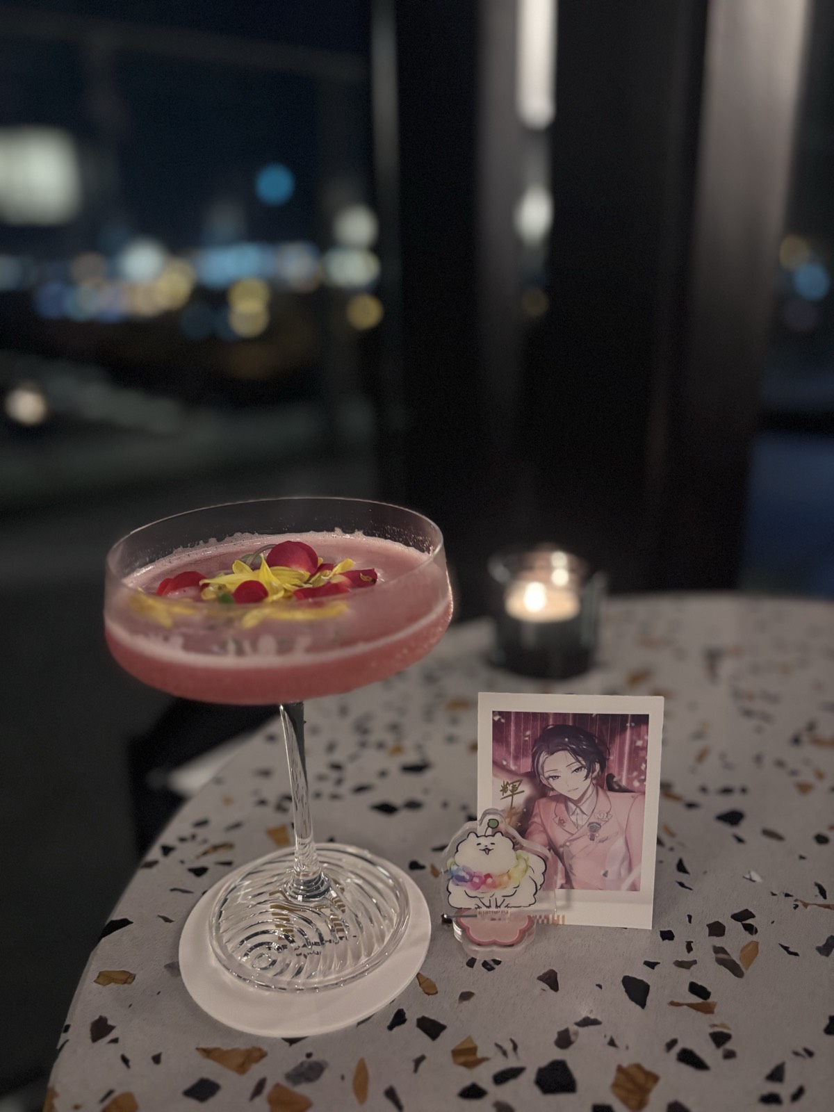 ベイブリッジと豪華客船が見えるホテルのラウンジでバー活🌙*゚ 2